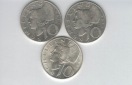 10 Schilling 1957 1958 1959 Ag silber á 4,8g fein Österreich...