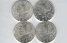10 Schilling 1965 1966 1967 1968 silber á 4,8g fein Österrei...