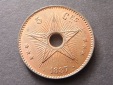Belgisch Kongo 5 Cent 1887 unc