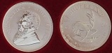 Südafrika, Krugerrand 2020 1oz 999er Silber=31,1g fein lose