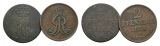 Altdeutschland; 2 Kleinmünzen 1839/1858