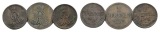 Altdeutschland; 3 Kleinmünzen 1861/1855/1861