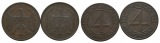 Deutsches Reich; 2 Kleinmünzen 1932