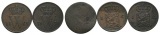 Altdeutschland; 3 Kleinmünzen 1863-1976