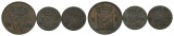 Altdeutschland; 3 Kleinmünzen 1862/1865/1832