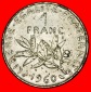 Ⰿ SONNE (1960-2001): FRANKREICH ★ 1 FRANC 1960! SÄER FEHL...