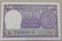 .India inde Cedula  UNC Rupee