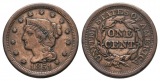 Ausland; USA; one cent 1851