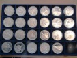     Norwegen: 23 Silbermedaillen mit insgesamt 715,30 gr. Feinsilber, gestempelt von der Münze Norwegens