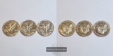 USA 1 Dollar American Silver Eagle LOT 3 Münzen (1986 - 1988)...