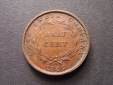 Strait Settlement Ost Indische Companie  1/2 Cent 1845 ss