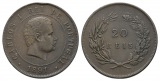Ausland; Portugal; 20 Reis 1891
