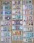 Brasilien/Peru: Lot aus 24 verschiedenen Banknoten, alle kasse...