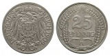 Deutsches Reich; 25  Pfennig 1909
