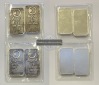 Deutschland Silberbarren AGOSI 50g x 4 Stück FM-Frankfurt  Fe...