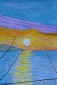 AQUARELLBILD / SONNENUNTERGANG AM MEER (1) / FORMAT A4 (21x29,...
