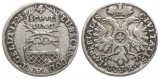Lübeck: 4 Schilling 1728, Silber, Behrens 329, Jaeger 6.siehe...