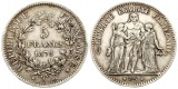 Frankreich: 5 Francs 1875 A, Paris, Herkulesgruppe