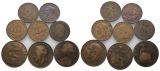 Ausland; Großbritannien; Lot Kleinmünzen ( 8 Stück )