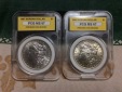 USA Lot Silber Morgan Dollar 1887 und 1896 in sehr guter Erhal...