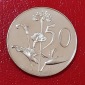 1968 South Africa Proof Fouche African Lilly Fifty Cent 50c Mi...