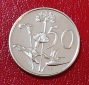 1970 South Africa Proof African Lilly Fifty Cent 50c Mintage 1...
