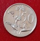 1985 South Africa Proof African Protea Fifty Cent 50c Mintage ...