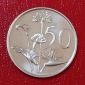 1989 South Africa Proof African Protea Fifty Cent 50c Mintage ...