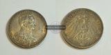 Dt. Kaiserreich 3 Mark Wilhelm II Preußen 1913 Uniform A FM-F...