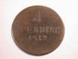 J08 Bayern  1 Pfennig 1813 in s/ss    Originalbilder