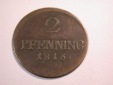 J08 Bayern  2 Pfennig 1816 in s-ss    Originalbilder