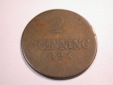 J08 Bayern  2 Pfennig 1825 in s-ss    Originalbilder