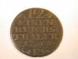 J09 Preussen  1/12 Taler 1765 E Königsberg Fälschung? Kupfer...