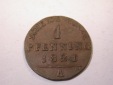 J09 Preussen  1 Pfennig 1821 in ss+  Originalbilder