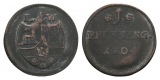 Altdeutschland; Löwenstein-Wertheim, 1 Pfennig 1804