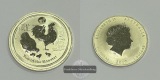 Australien 1 Dollar 2017 Year of the Rooster FM-Frankfurt KM#3...