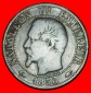 Ⰿ OHNE KRANZ (1853-1857): FRANKREICH ★ 5 CENTIME 1856A HAN...