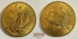 USA 20 Dollars (Saint-Gaudens-Double Eagle-No motto) 1908 MM-F...