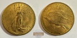 USA 20 Dollars (Saint-Gaudens-Double Eagle-No motto) 1908 MM-F...