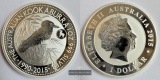 Australien 1 Dollar 2015  Kookaburra Goat-PRIVY FM-Frankfurt K...