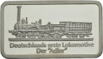     Degussa 1 Unze Silber Barren 31,00 g Feinsilber 999 Deutschlands 1. Lokomotive Der Adler