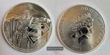 Niue 2 Dollars Elizabeth II (Superman) 2021 FM-Frankfurt KM#42...