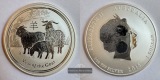 Australien 1 Dollar Year of the Goat 2015 FM-Frankfurt KM#3113...