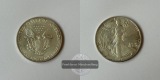 USA 1 Dollar 1991 Walking Liberty KM#273 FM-Frankfurt Feinsilb...