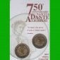 Coincard 2 x 2-€-Münze Italien *750. Geburtstag von Dante A...