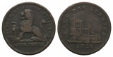 Gibraltar, Britische Kolonie, 2 Quarto Token 1820, Kupfer