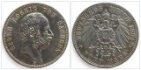 Kaiserreich 5 Mark 1904 E Georg König Sachsen Silber Münze