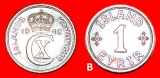 Ⰿ DÄNEMARK UND GROSSBRITANNIEN (1926-1942): ISLAND ★ 1 OE...