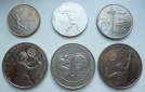 kl. Münzsammlung von 6 Münzen Sport Süd-Korea und Niue / Fl...