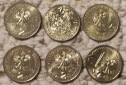 d005: Polen Lot mit 6 super erhaltenen 2 Zlotych Münzen